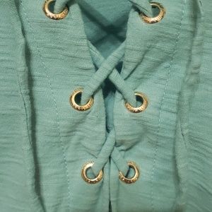 Tommy Hilfiger sea blue. Sz L, 3/4 length sleeve